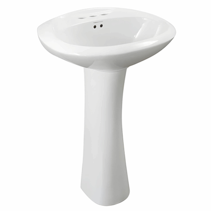 Lavamanos blanco con pedestal