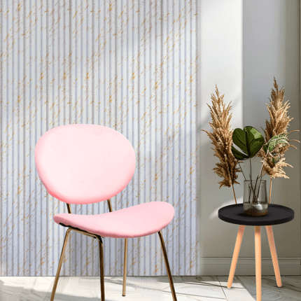 Panel WPC - Marmol Blanco con Vetas Doradas