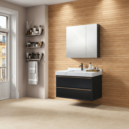 Mueble de Baño "Negro Elegante"