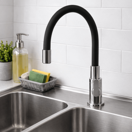 Grifo Flexible Negro